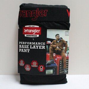 Wrangler Workwear Men's 2XL Black Performance Base Layer Pant